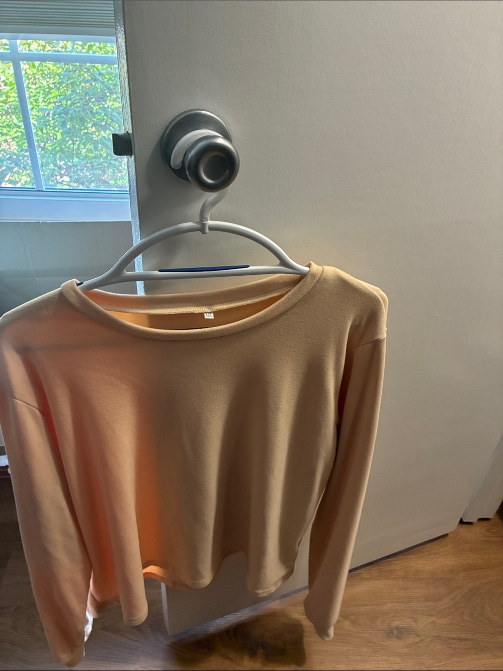 Everyday Crewneck Sweatshirt in Light Peach